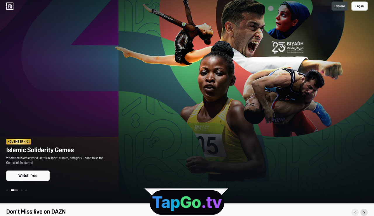 DAZN sports streaming platform