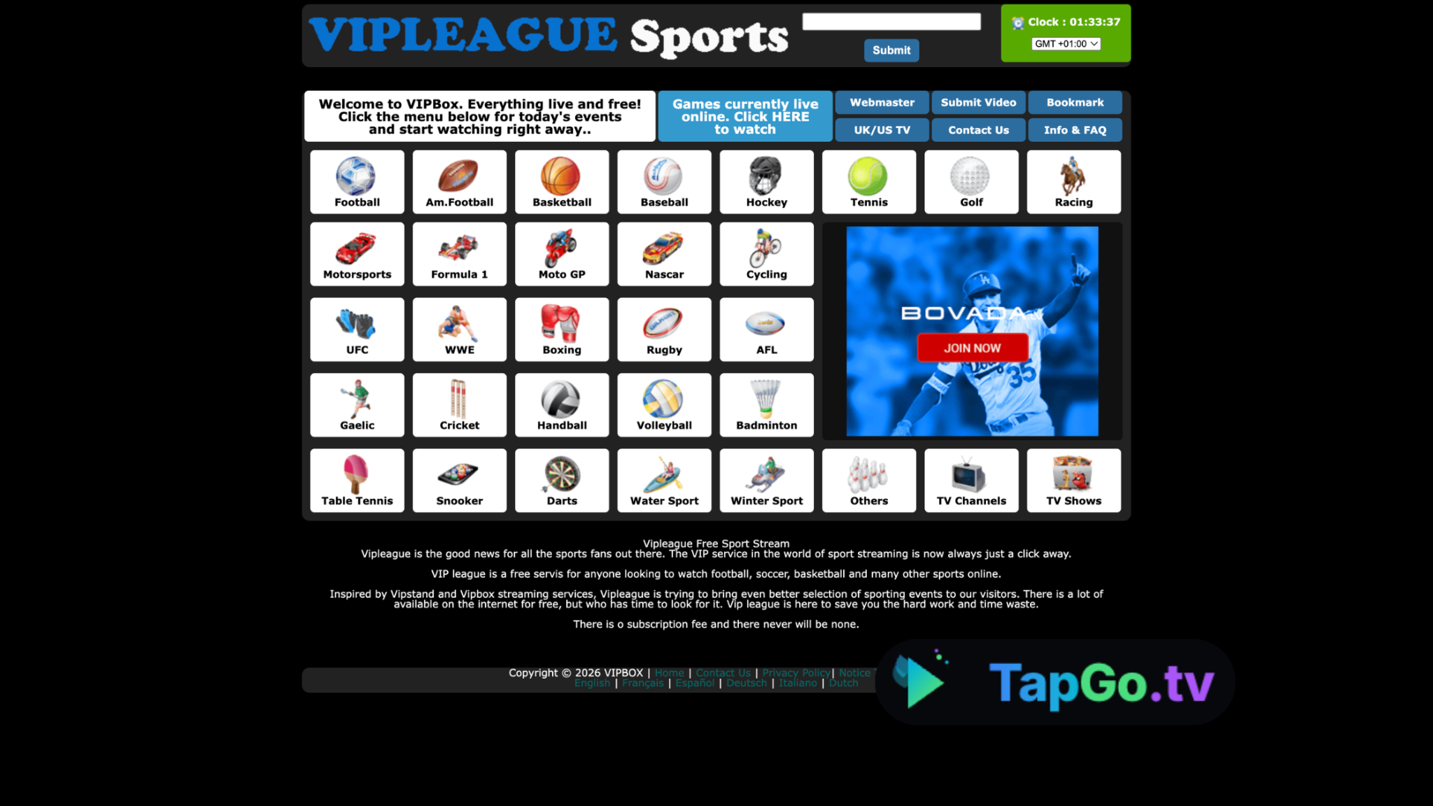 VIPLeague - Dependable Multi-Sport Hub